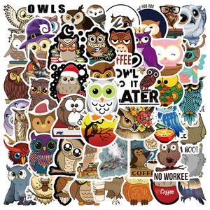 50個ミックス落書きスケートボードステッカー漫画かわいい動物フクロウ車のラップトップ冷蔵庫ヘルメットパッド自転車バイクオートバイPS4ブックギターPVCデカール