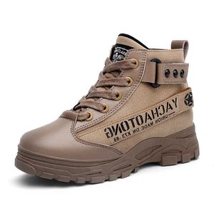 Menino Martin botas meninos de inverno mais veludo grosso sapatos de algodão crianças tamanho 40 textura porco botas de couro 210713