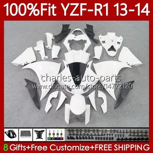 OEM Łóżka Zestaw dla Yamaha YZF-R1 YZF R 1 YZF1000 2013-2014 Moto Bodywork 97NO.115 Matowy czarny 1000CC YZF R1 1000 CC YZFR1 13 14 YZF-1000 2013 2014 Wtryskus