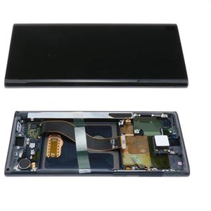 Original Super AMOLED LCD Display Panels for Samsung Galaxy Note 10 N970 N9700 N970F 6.3" Black Touch Screen Assembly Replacement with & without frame