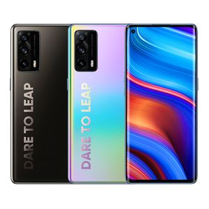 Original Realme X7 Pro Ultra 5G Telefone Celular 8GB 128GB ROM MTK 1000 PLUS 64.0MP AI 4500mAh Android 6.55 Polegada Amoled Tela Frente Fingerprint Id Face NFC Smart Cellphone