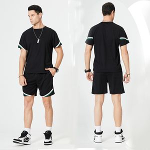 السراويل الصيف القمصان الرجال رياضية 2 قطعة مجموعة أزياء قمم الركض بلوزات عارضة ملابس الرجال المحملات