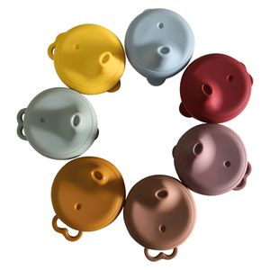 Силиконовый проливкий Кубок Крышка для Baby BPA Free Sippy Cup Safe Mug Lid соломенная крышка против дросселя