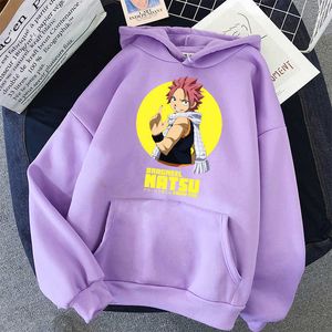 Fairy Cauda Hoodies Unisex Homens e Mulheres Estudante Estudante Moletons Quente Gótico Streetwear Mulheres Rosa Moda Impressão Casual Y0820