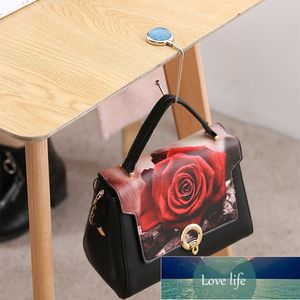 Kreative tragbare Metall faltbare Tasche Geldbörse Haken Handtasche Kleiderbügel Geldbörse Haken Handtaschenhalter Shell Tasche Klapptisch Haken 10 Farben