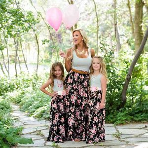 Matching Mother Daughter Clothes Dress Summer Family Striped Casual Mom And Sale 210724