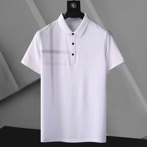 2021 Luxo Casual Homens Polo Desgaste Designer de Manga Curta 100% Algodão Alta Qualidade Atacado Preto e Branco Tamanho M ~ 3xL