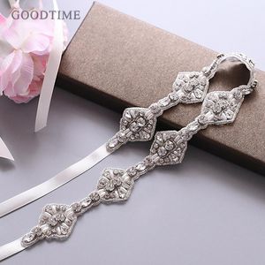 Ślubne Sashes Fashion Women Belt Bride Rhinestone Handmade Boutique Crystal Evening Sukienka Akcesoria Prezent Dla Dziewczyny Party