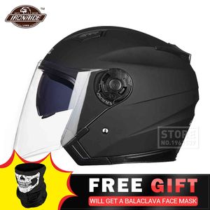 Jiekai Açık Yüz Motosiklet Moto S Motocicleta Cascos Para Motosiklet Scooter Sürme Kask