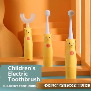 Diş Fırçası Karikatür Elektrikli Çocuk Diş Fırçaları U-şekilli Bebek Çocuk Otomatik Elektrik Fırçalama Fabrika Toptan