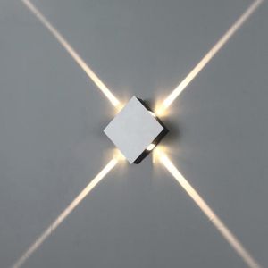 Cross Star Lâmpada Projeto Muralha Decorativa Modelagem Ao Ar Livre À Prova D 'Água Urca LED SCONCE