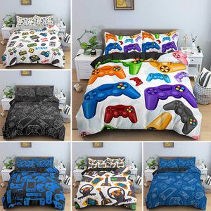 Sell Game Bed Sets For Boys Gamer Comforter Duvet Cover Gaming Themed Bedroom Decor Single King Bedding Set Home Textile 210615