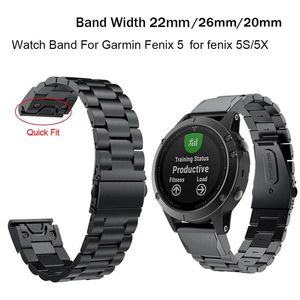 20 22 26mm Smart Smartsstel Reft Rece Fit Release Ремень ремешок для Garmin Fenix ​​6 6s 6x Pro 5 5x Plus 3 Instinct Brightband