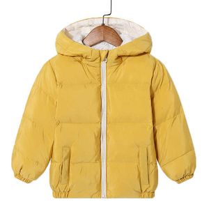 女の子のコートのための冬の子供たちのダウンジャケットのためのダックダウンボーイズジャケット幼児フード付きの上着の赤ちゃん子供スノースーツの服H0909