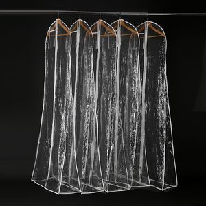 Transparent Wedding Dress Dust Cover Omniseal Extra Large Waterproof PVC Solid Wedding Garment Storage Bag Size S/M/L