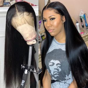Lace Front Human Hair Wig Pre Plucked Brazilian Hd Frontal Straight Fronts Humans Glueless Full Lace Wigs