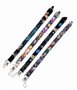 Cell Phone Straps & Charms 20pcs Fashion Japanese Anime Manga Sword Art Online Lanyard For Keys ID Credit Bank Card Cover Badge Holder Keychain Blackpack Accessories