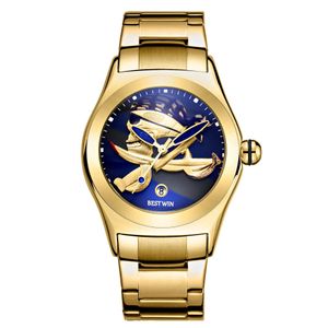 Sichu1-bestwin Herrenuhr Vibrato Net Celebrity Crown-Border Mode wasserdichte High-End-Quarz-Maschine