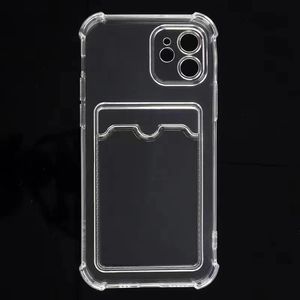 Custodia per cellulare tascabile trasparente antiurto in TPU trasparente per iPhone X / XR XS / 11 Pro 12 Max 13 Mini serie