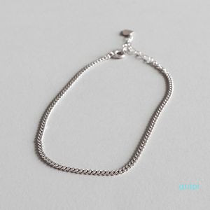 Woman Anklets Hot New 100% Genuine 925 Sterling silver Foot Ankle Bracelet for Girls Fine Jewelry Drop Shipping YMA014