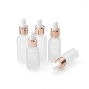 Speicherflaschen Gläser Großhandel Hautpflege Leer Luxus Parfümspray mit Aluminiumkappe Haar Ölglaslotion Verpackung