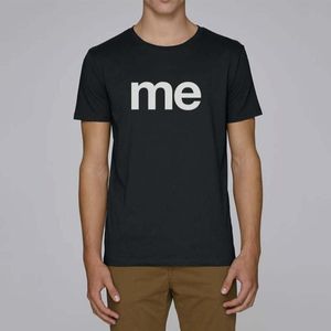 Erkek t-shirt Me varış katı renk dibe tişört