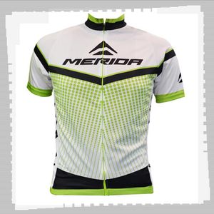 Cykling Jersey Pro Team Merida Mens Sommar Snabb Torka Sport Uniform Mountain Bike Skjortor Väg Cykel Toppar Racing Kläder Utomhus Sportkläder Y21041231