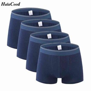 4PCS / Lot Male Cotton Panties New Fashion Sexig Brand Quality Mäns Boxers Shorts Nya Mr Underkläder Man Undersöker Stor Fat 6XL 8XL H1214