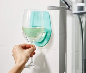 Rastrelliere da cucina Appeso portabicchieri in plastica per vino per la doccia da bagno Rack di stoccaggio resistente come la seta231y