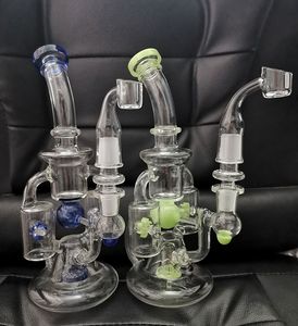 Bottom Beaker Bong Water Pipe Tornado Disc Queimador de óleo Moinho de vento Chuveiro Perc Arm Swirl Water Bongs Hookah devshopselling