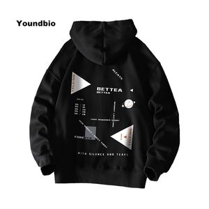 Erkekler Kapüşonlu Ceket Bahar Hip Hop Ceketler Ceket Gevşek Streetwear Bombacı Giyim Sonbahar Rahat Hoodies Spor 211126