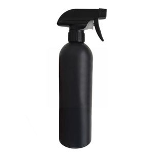 Lagringsflaskor Krukor 500ml Plastflaska Stora tomma svarta sprayoljor Lotioner Essential Perfumes Refillable X1S8