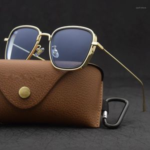 YIAN Klassische Steampunk Sonnenbrille Mode Männer Frauen Marke Designer Vintage Quadratischen Metall Rahmen Sonnenbrille Hohe Qualität