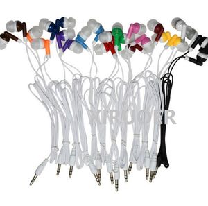 100pcs 1meter Length Disposable Earphones Headphones Low Cost Earbuds Bulk Student Gift for Theatre Museum School library,Hotel,Hospital Gifts 12 Colors Mix E06
