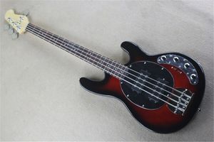 4 Strings 21 Frets Electric Bass Guitar with Black Pickguard,Active Pickups,Humbucking pickups,Can be customized