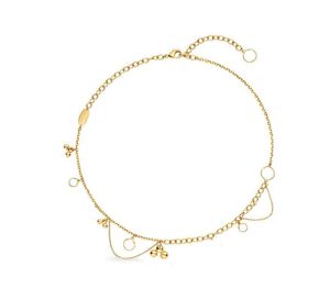 Wholesale unisex copper bracelet resale online - Top Classic Design Bracelet for Woman Flower Element with Chain Tail Adjustable Size Bracelets Fashion Trend Necklace
