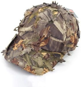 Leafy 3d Camo Ghillie Hat Jungle Sniper Hunting Outdoor Baseball Cap for Adult Men Woman Hats Hunting Fishing Bionic Camo Hats Sunshade Caps