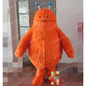 Halloween-Maskottchen-Kostüm mit pelzigem orangefarbenem Bär, hochwertiges Cartoon-Charakter-Outfit, Erwachsenengröße, Weihnachten, Karneval, Geburtstag, Party, Outdoor-Outfit