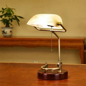 Lampa täcker nyanser 1 bit glasmaterial Bankers skugga Byte av bordsljus Vit färglampor ersättningar