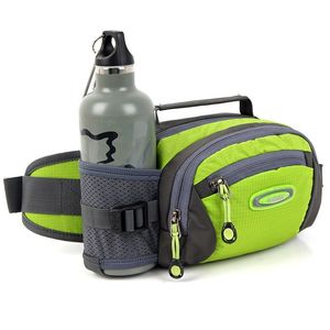 2L водонепроницаемый беговой сумка держатель для бутылочных пакетов на плечо, велосипедные восхождение спортивные мужчины женщины женские тренажерный зал Фитнес талии пояса Fanny Pack 211224