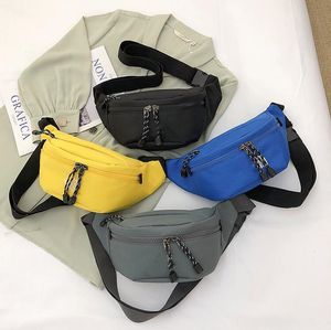 Modemän midja väskor Vattentät utomhussportslingväska för tonåring manlig axel sling ryggsäck