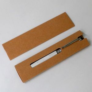 Partihandel 15.5x4cm Tom Kraft Paper Pen Box Bag Pencil Boxes Presenthållare Fodral 4 stilar