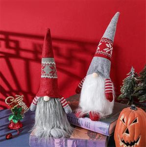 Schwedische Weihnachtswichtel-Ornamente, skandinavische Weihnachtsmann-Plüschpuppen, gesichtslose Weihnachtspuppen, Erntedankfest, Winterurlaub, Tischdekoration
