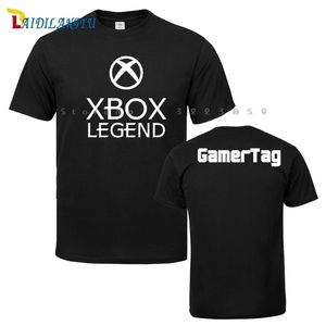 Xbox Legend, spel T-shirts Män Bomull Kortärmad Rolig Man T-shirt Mens T Shirt Topps 210329