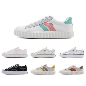 Classic women canvas shoes color pink white black green blue womens design runner flats size 36-40