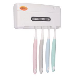 Väggmonterad UV-ljus sterilisator Elektrisk tandborste sterilisatorhållare rengöringsmedel