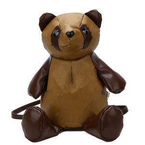 Designer crianças desenhos animados mochilas outono inverno bebê meninos meninas flor impresso animal boneca ombros saco kids girl menina pai-criança panda shool sacos f1035