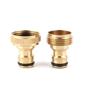 Watering Equipments 2pcs 3/4" Male/Female Thread Quick Connector Garden Irrigation Water Tap Adapter Faucet Joints Hose Pipe Nipper