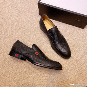 L5 Autumn Stylish MEN LOAFERS Black Brown GENUINE LEATHER Print Hand Painted Monk Strap MEN's DRESS SHOES Wedding Party 33
