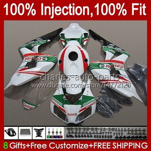 Bodão de Molde de Injeção para Honda CBR 1000 RR CC 1000RR 1000CC 06-07 Bodywork 59No.38 100% Fit CBR1000 RR CBR1000RR 06 07 CBR1000-RR 2006 2007 OEM Castrol Green Fairing Kit